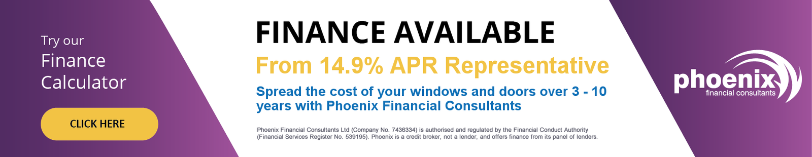 Finance for windows and doors